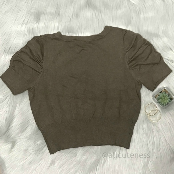 Brown Bolero Shrug Cardigan Size S - Picture 2 of 2